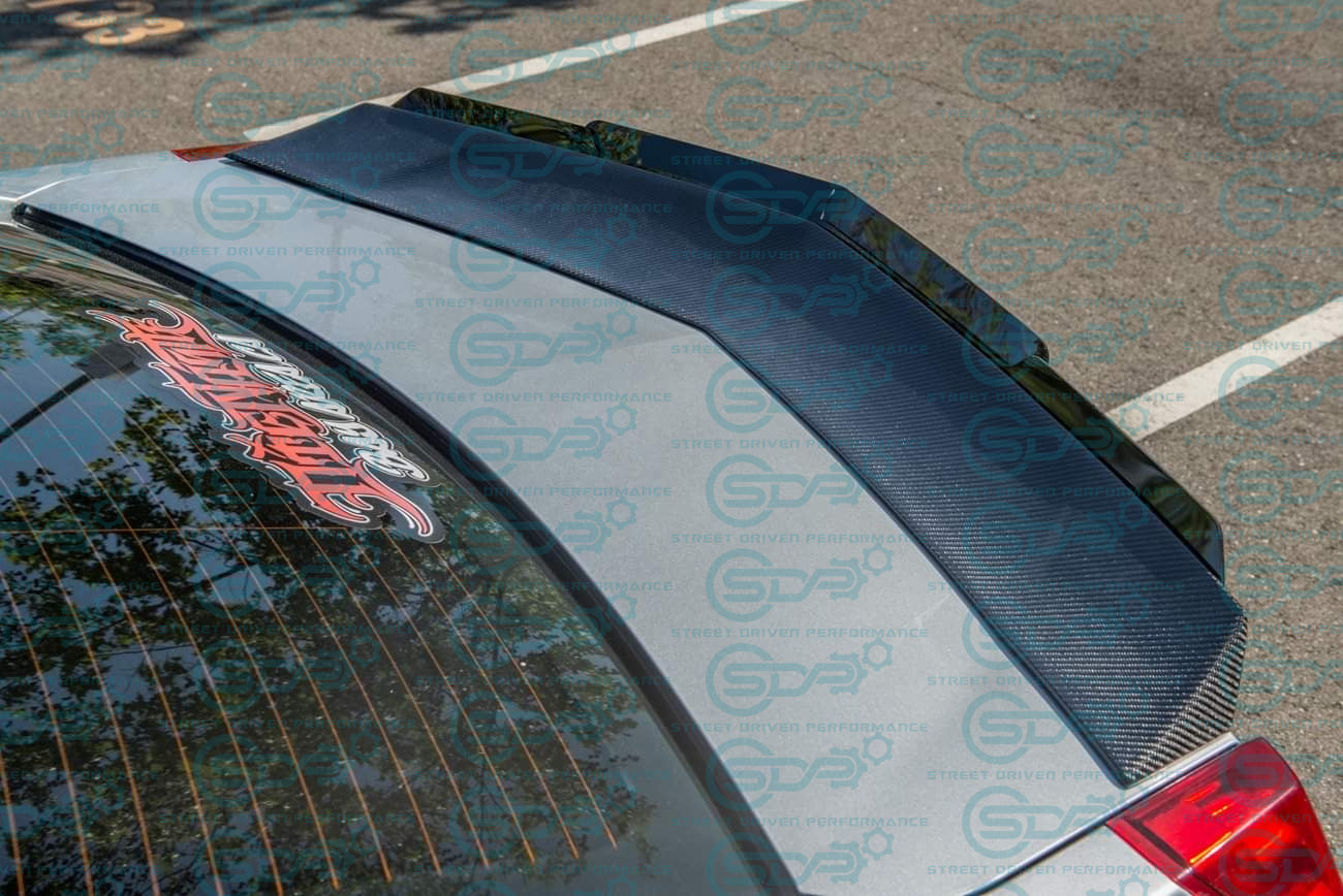 2009-2015 Cadillac CTS-V V2 | Sedan Carbon Fiber Rear Trunk Lid Wickerbill Spoiler / Wing